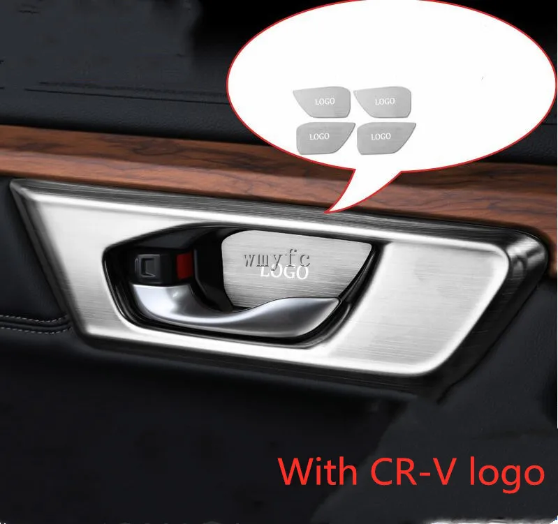 

304 внутренняя дверная чаша из нержавеющей стали, декоративная отделка, наклейка, подходит для Honda CRV CR-V 2012-2016, аксессуары для автостайлинга