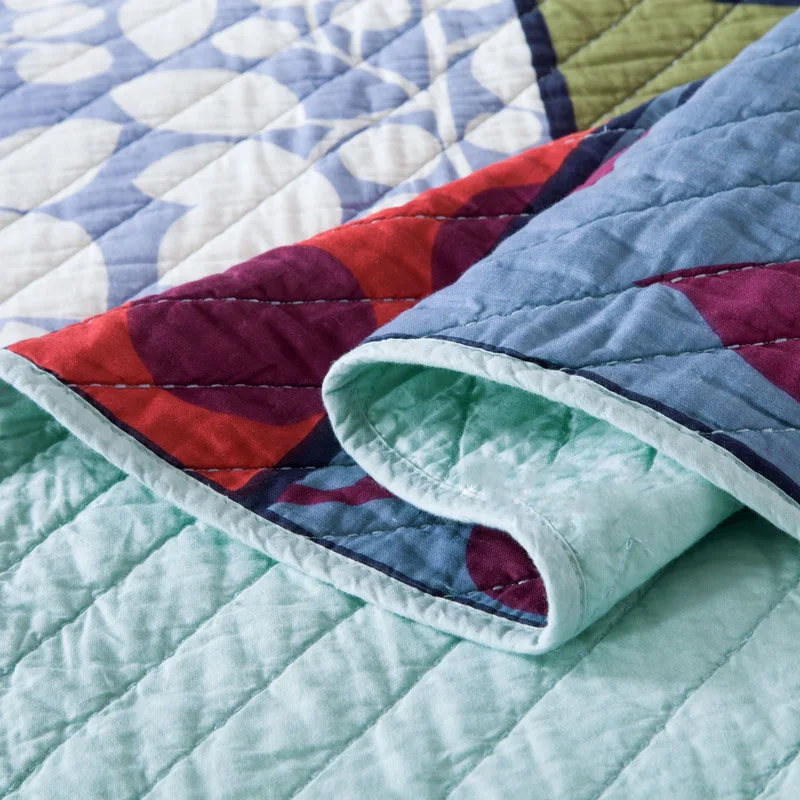 Качественные хлопковые одеяла 3 раннего цвета покрывала с рисунком для кровати