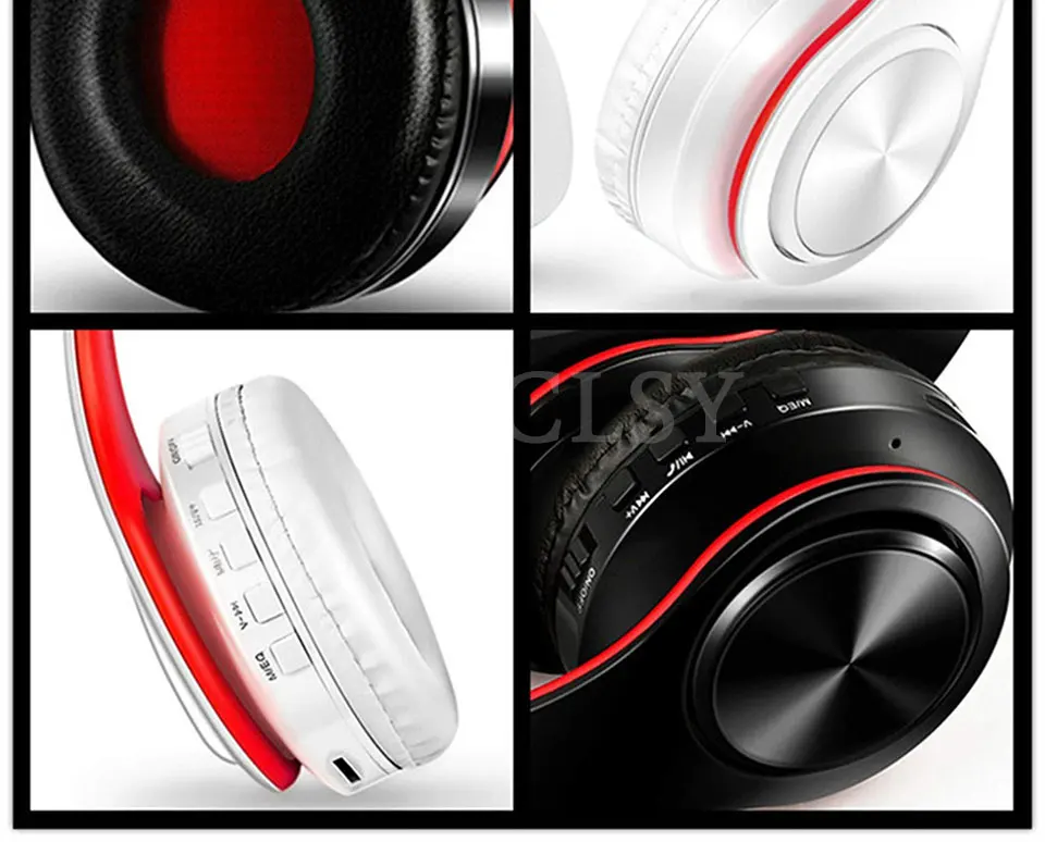 FGCLSY беспроводные наушники Bluetooth гарнитура складные наушники регулируемые наушники с микрофоном для ПК Mp3 мобильного телефона