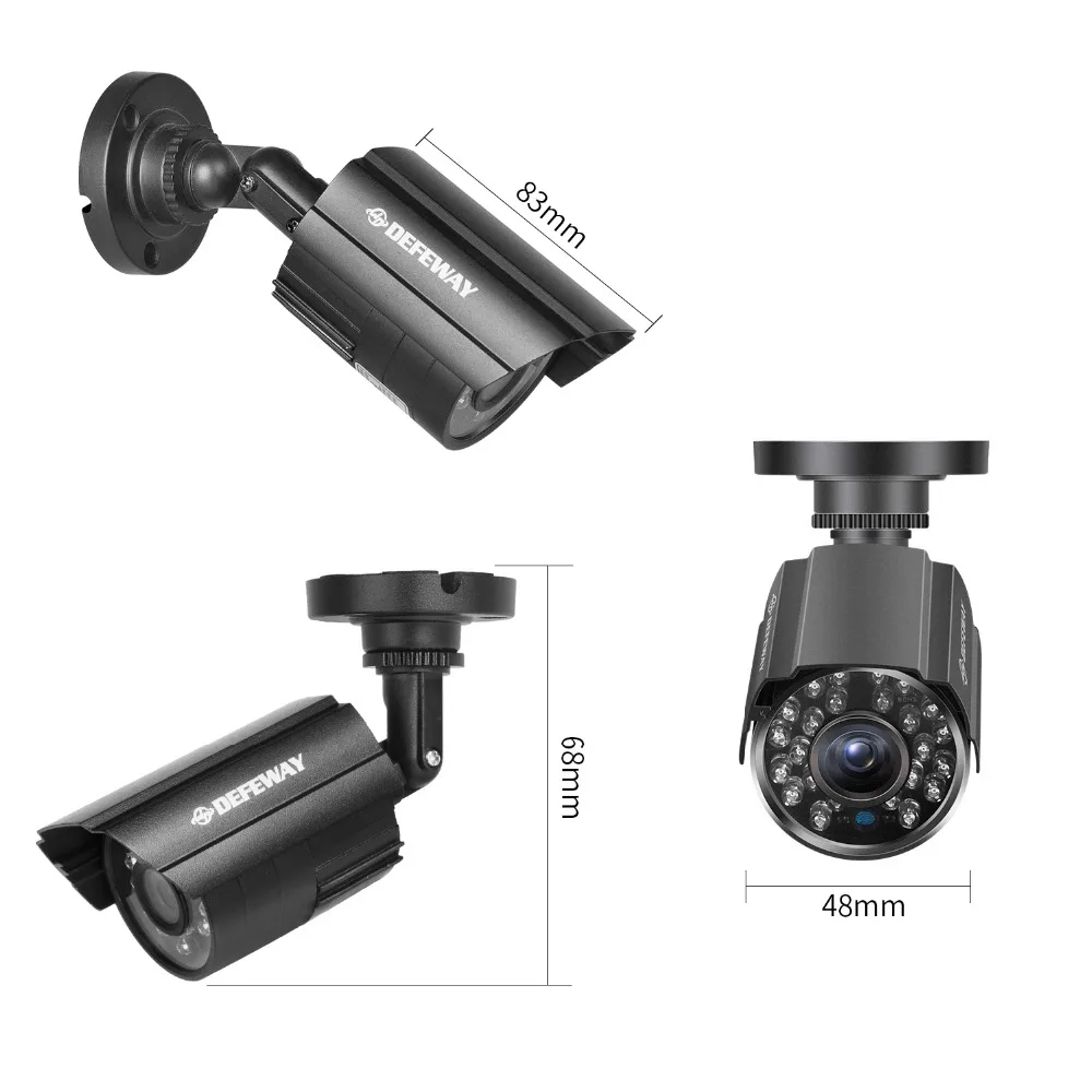 DEFEWAY 1200TVL 720P HD на открытом воздухе камера видеонаблюдения системы безопасности