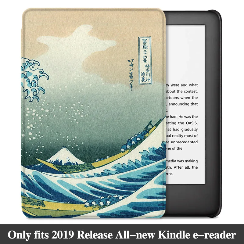 Surfing AROITA легкий Чехол для всех-new Kindle 10th Generation eReader(модель J9G29R)-модный защитный чехол с функцией автоматического сна/пробуждения - Цвет: Surfing