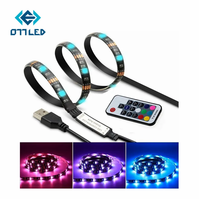 Светодиодная лента RGB SMD 5050 с USB 5 в постоянного тока