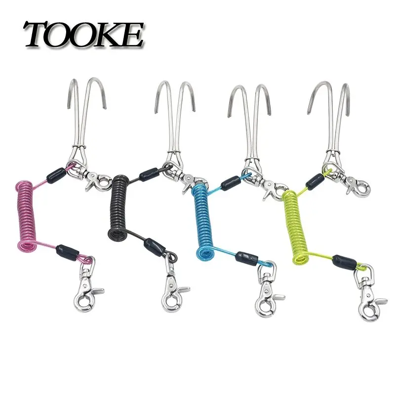 Крючок для подводного плавания двойной рифовый крюк Дрифт со спиральной