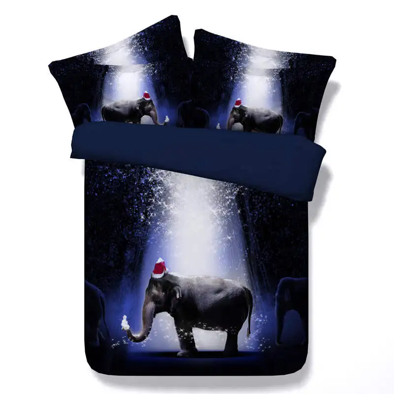 Комплект постельного белья с 3d принтом стеганое одеяло/пододеяльник простыня