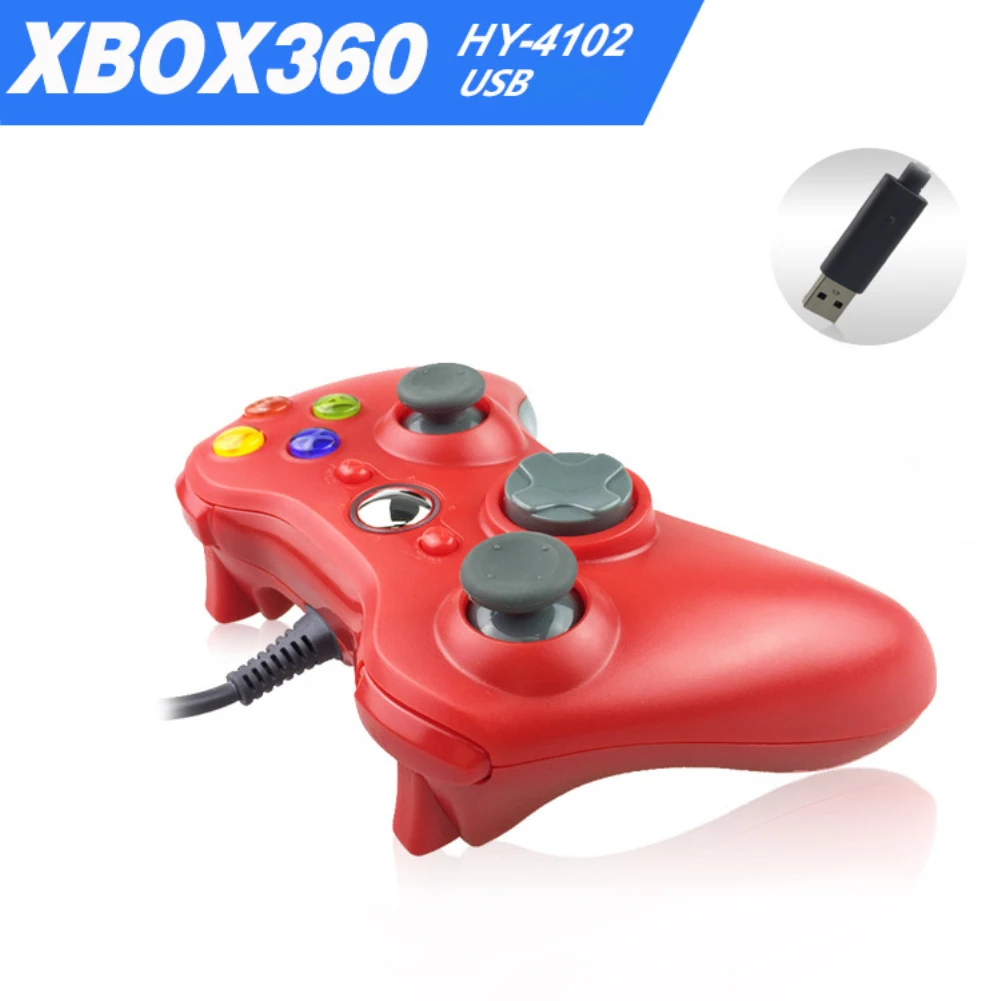 XBOX360 USB проводной джойстик ДЖОЙСТИК Джойстик Проводная ручка игровой контроллер игровой пульт держатель microsoft PC для Windows7/8/10