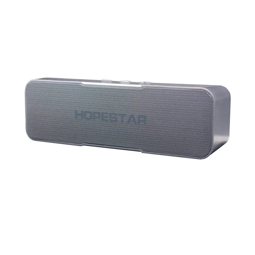 silver HOPESTAR H13 динамик Портативный беспроводной громкий динамик стерео звук динамик мобильный мощность Поддержка TF карта - Цвет: silver