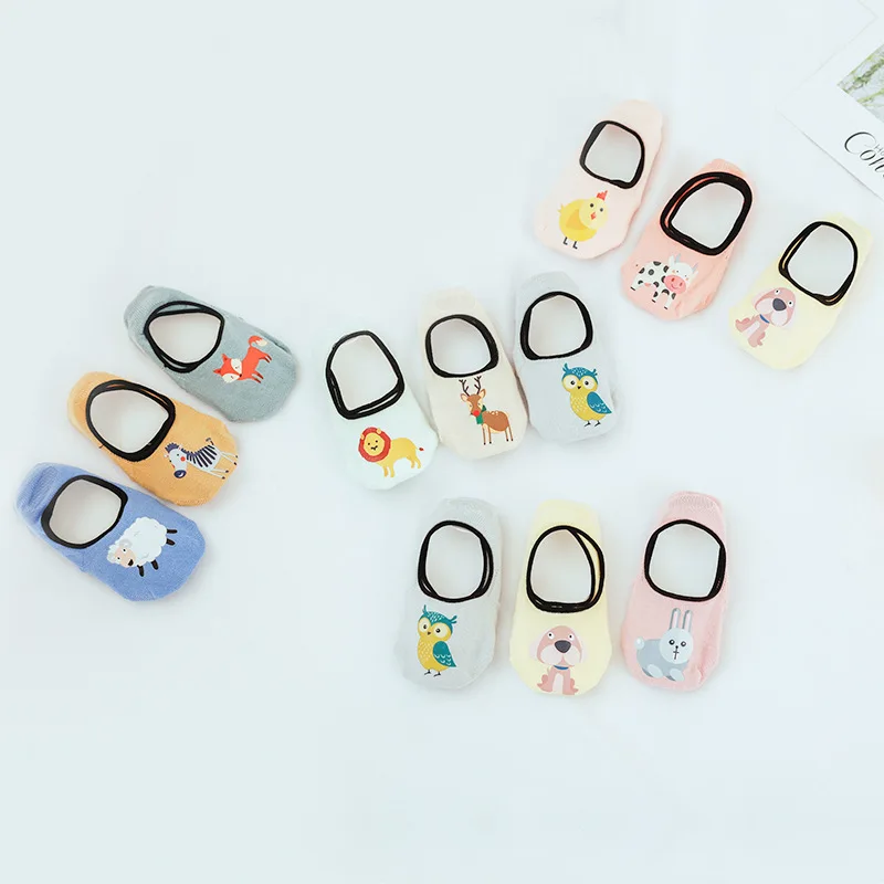 19 новые летние короткие невидимые детские носки-башмачки Нескользящие Детские