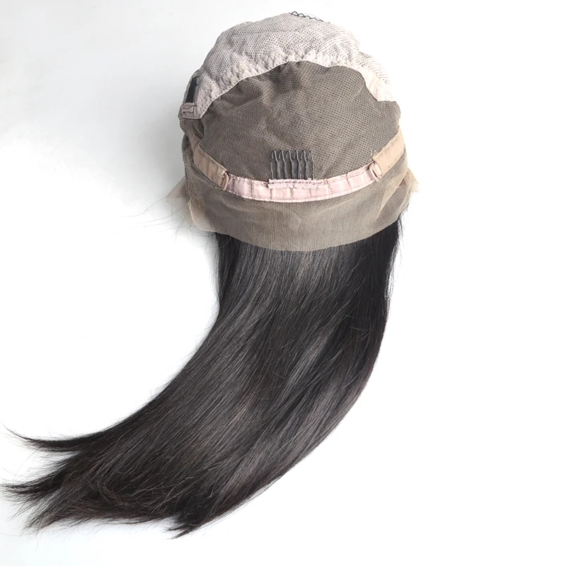 Ross Pretty remy волосы полный парик шнурка натуральный цвет черные детские с