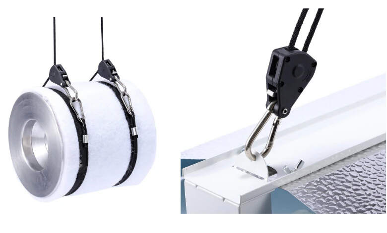 Подвесной светильник с храповым механизмом 2 шт. регулируемый сверхпрочный