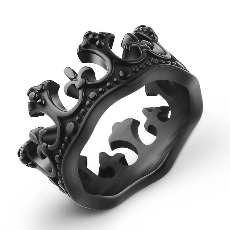 Valily Jewelryl кольцо с короной Королевская корона обручальные кольца Рыцарь Флер де Лис крест Винтажное кольцо для женщин