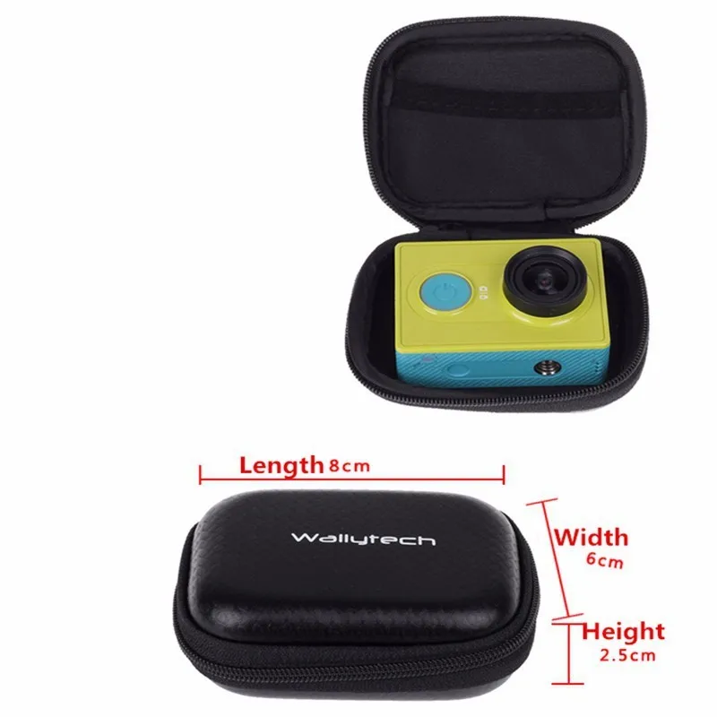 Портативный черный чехол небольшого размера для Xiao mi Yi Gopro Hero 4 Sjcam Sj4000 XiaoYi Экшн-камера/видео сумки аксессуары