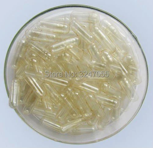 

1000pcs/lot Clear Top+Clear Body Hollow Powder Packing Container, Size 0# High Quality Empty Capsule Shells, Mask Makeup Tools