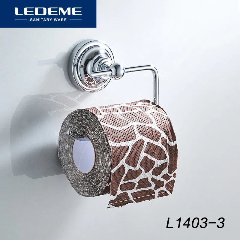 

LEDEME Toilet Paper Holder Kitchen Towel Hook Wall Mount Toilet Stainless Steel Bathroom Roll Tissue Towel Rack Holders L1403-3