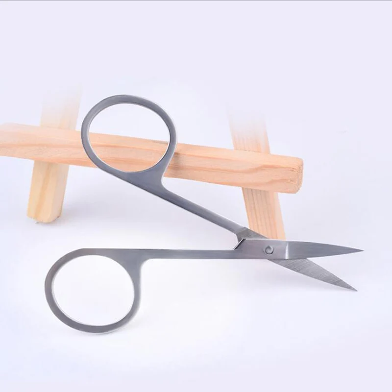 Новый 2 предмета Нержавеющая сталь небольших бровей нос ножницы Cut Маникюр лице