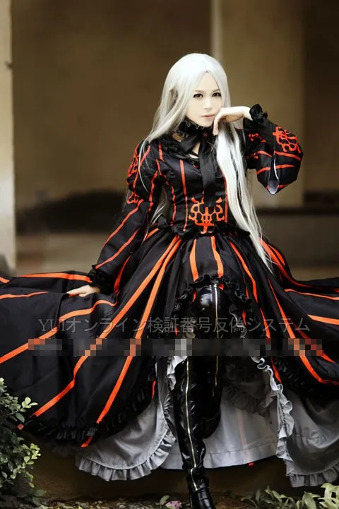 Fate zero Irisviel von Einzbern черный костюм для косплея с сапогами