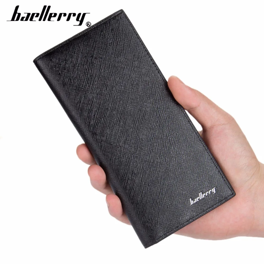 2018 Baellerry из искусственной кожи Для мужчин кошельки длинный тонкий бумажник