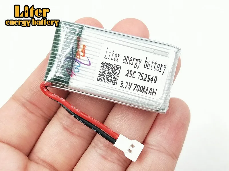 Литиевый lipo аккумулятор 25c 752540 3 7 В 700 мАч X5C X5SC|Перезаряжаемые батареи| |