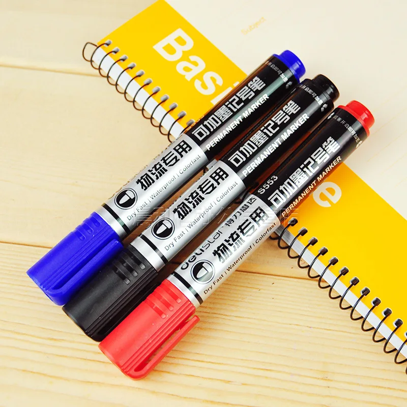 Deli refiling Перманентный водонепроницаемый круглый носок мгновенно сухой граффити