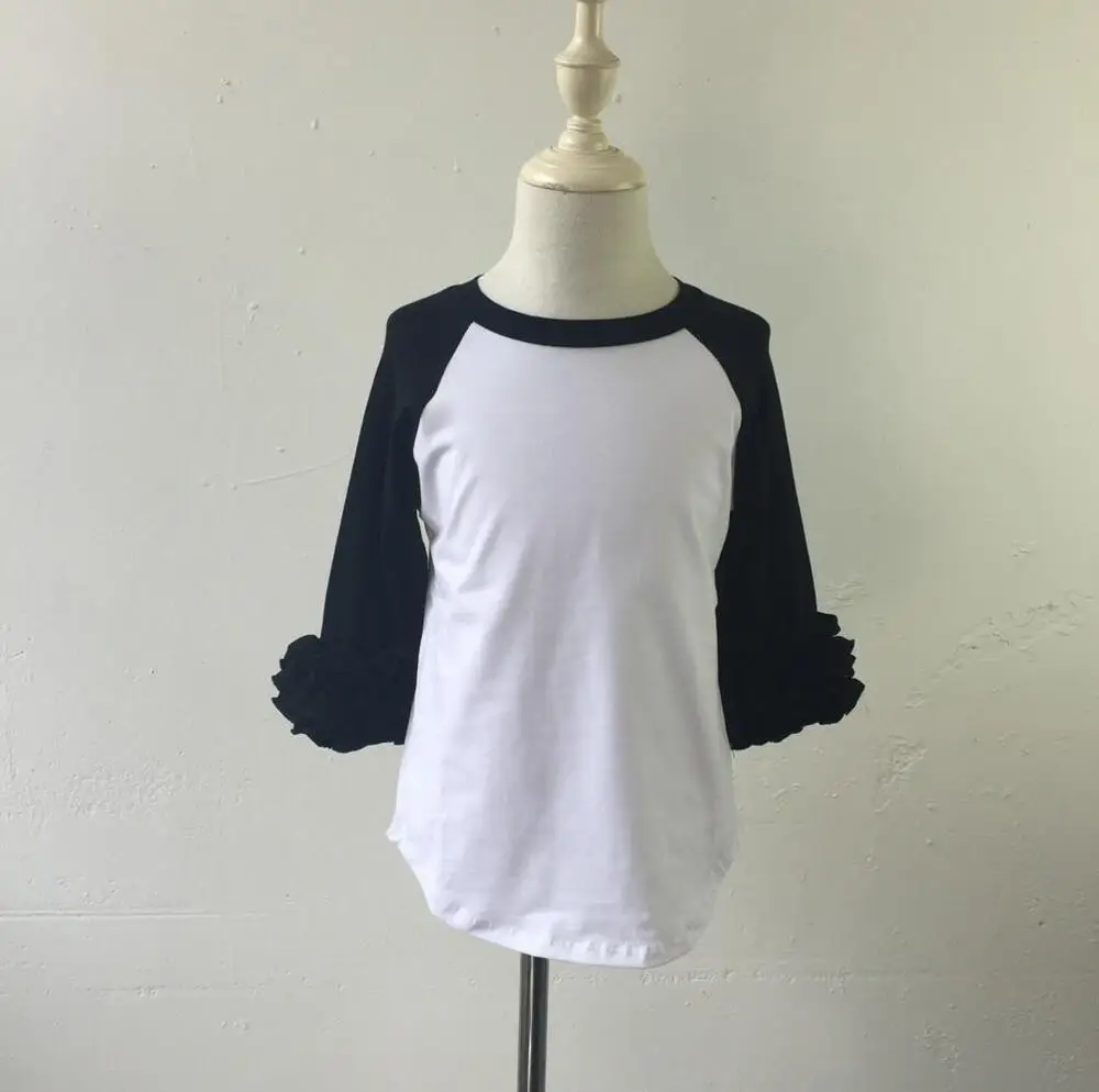 Черная оранжевая бутиковая одежда на хэллоуин оптовая продажа рубашки-регланы