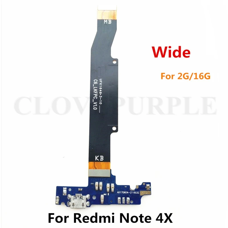Для Xiaomi Redmi Note 4X (широкий) USB зарядное устройство и материнская плата гибкий кабель