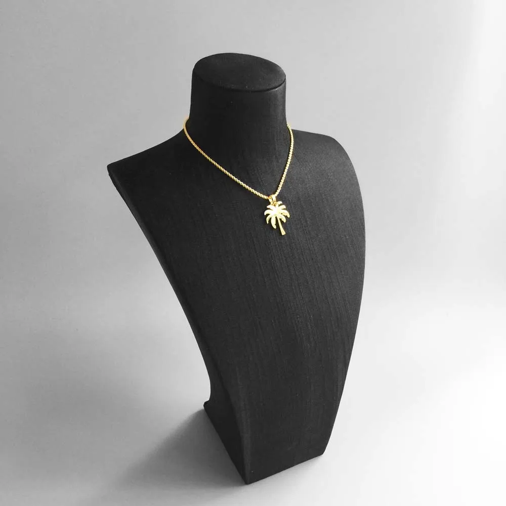 Подвеска золотистого цвета пальмовое кокосовое дерево 2018 модные ювелирные