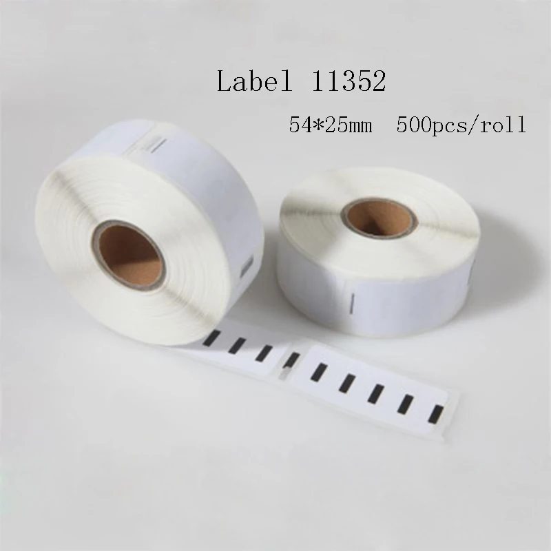 10 pcs 10 шт./партия Dymo Labelwriter 450 принтер этикеток производитель лент 11352 адресная наклейка 24 мм* 54 мм 500 шт/рулон набор для записи этикеток - Цвет: 10 pcs