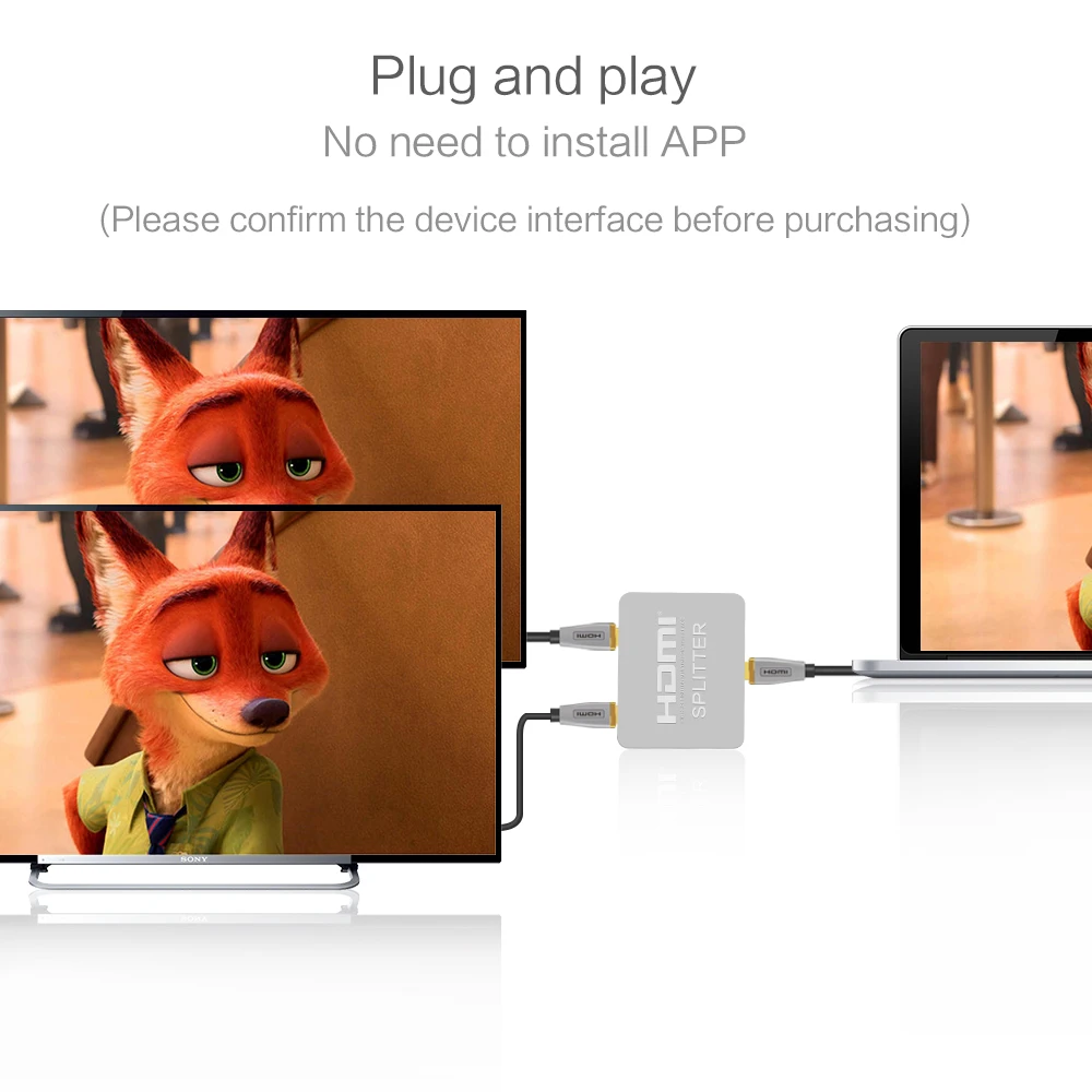 HDCP 4K HDMI сплиттер Full HD 1080p видео переключатель 1X2 сплит 1 в 2 выход усилитель двойной