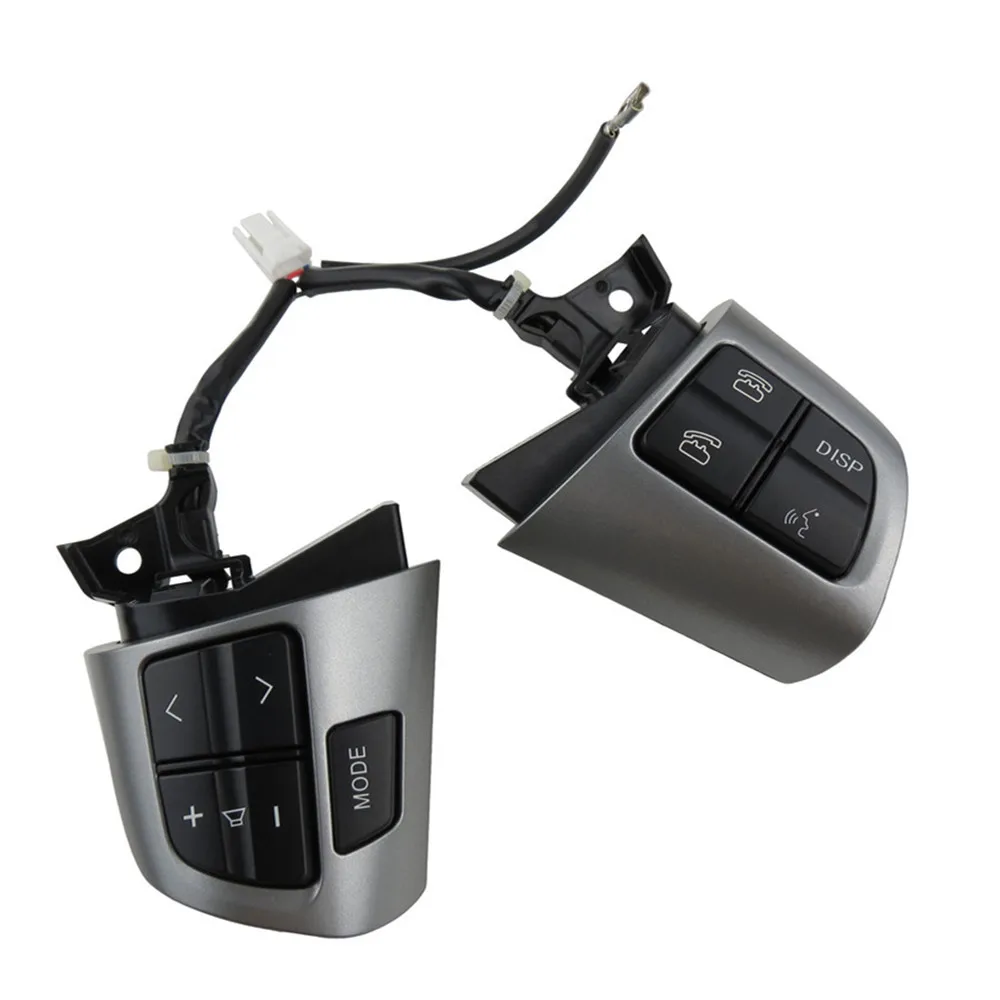 Silver Высококачественный для TOYOTA COROLLA 2007-2013 84250-02230 8425002230 рулевое колесо аудио кнопка управления серебристый и черный цвет - Цвет: Silver