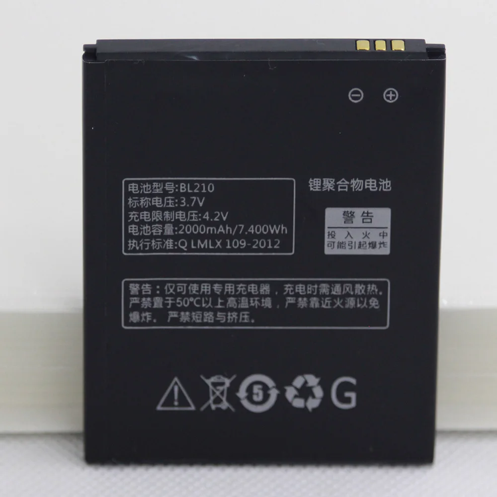 

ISUNOO 2pcs/lot Mobile Battery BL210 For Lenovo BL-210 S820E S820 S658T A536 A770E A766 A828T Rechargeable Lithium Battery