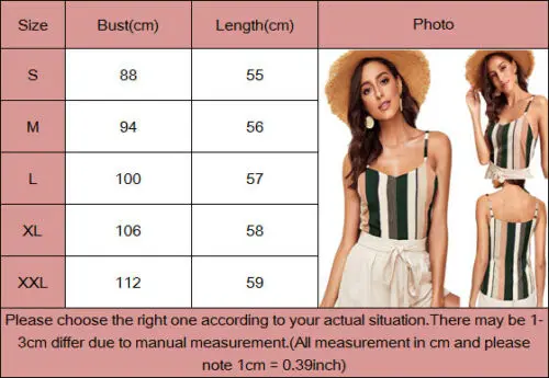 

New Style Women's Camis Summer Sexy Stripe Sleeveles Off Shoulder Casual Spaghetti Camisole Hot V Neck Fashion 2019