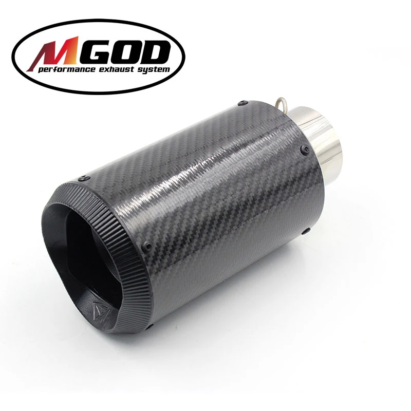MGOD универсальная выхлопная труба Akrapovic Motoralcycle Modifi Moto Racing из углеродного волокна AR