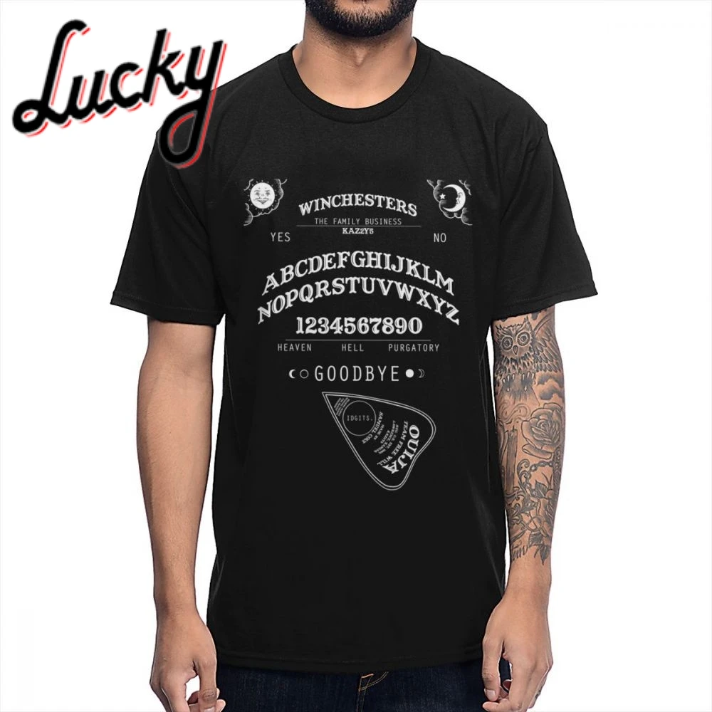Мужская футболка с круглым вырезом SUPERNATURAL OUIJA Классическая S-6XL из натурального