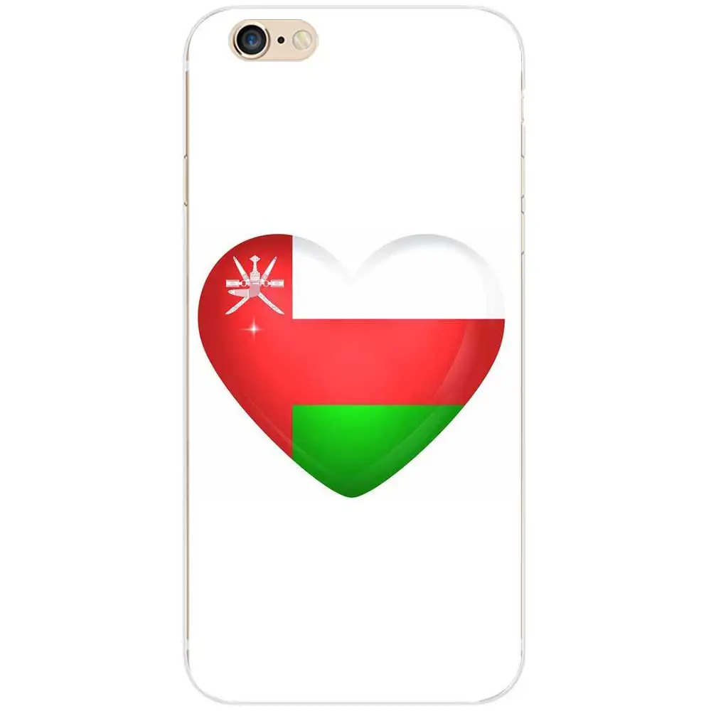 Пользовательские Дизайн I Love OMAN Национальный флаг сердце футбол тема ТПУ