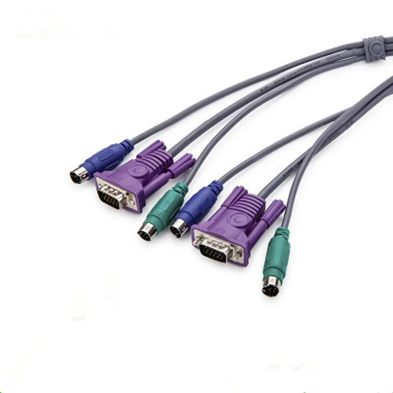 Разъем VGA и PS2 3 параллельный кабель KVM провод для клавиатуры мыши дисплей
