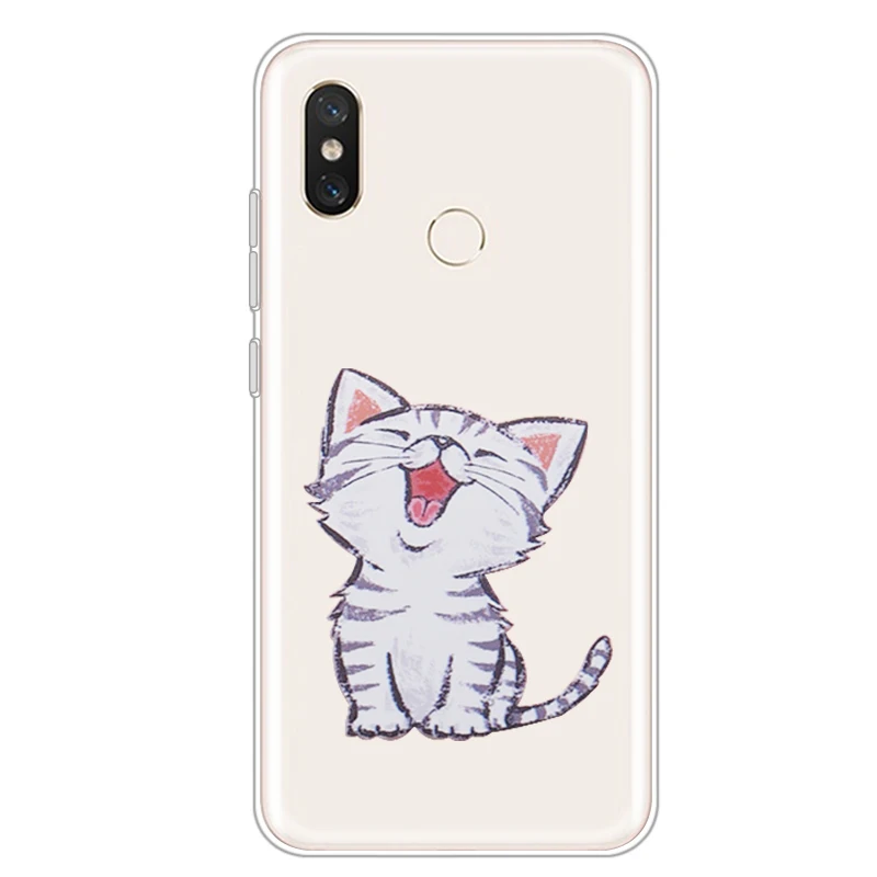 09 Ультратонкий чехол для Xiaomi mi A2 A1 mi 9 Se mi 8 из мягкого прозрачного ТПУ с изображением свежих растений цветов на красном mi Note 5 6 7 Pro, чехол для телефона - Цвет: 09