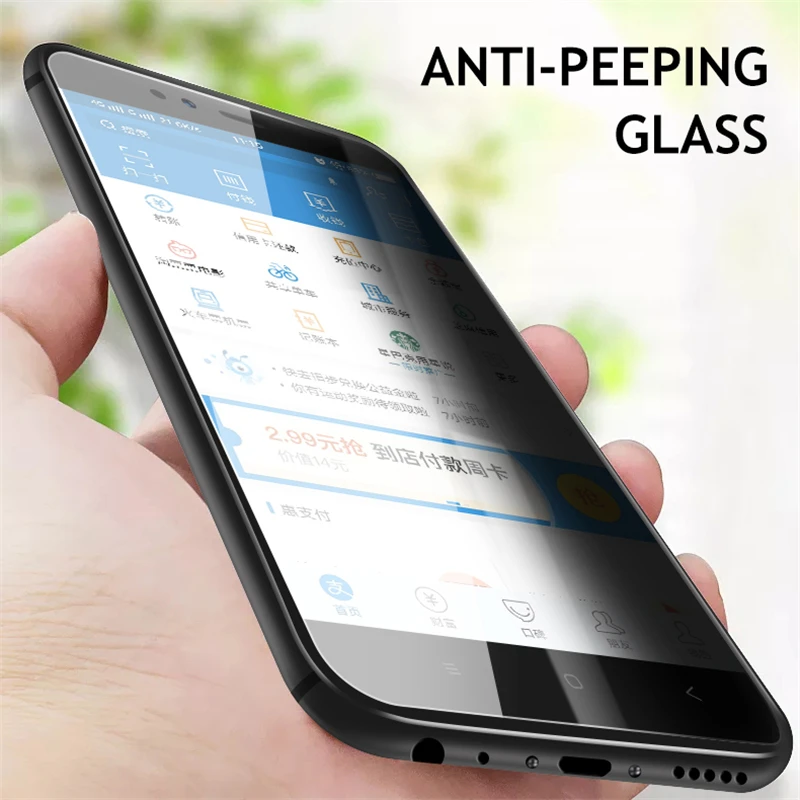 Анти-глазок защитная пленка, защитная Экран пленка для Redmi 4 4a Note 4 pro Note 4x 5a Стекло покрытие для Xiaomi A1 Redmi 5 5 plus