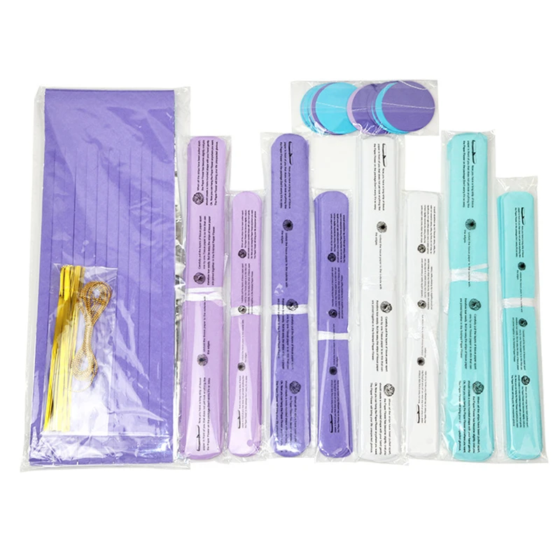 25 шт./компл. ручная работа синий светло фиолетовый белый бумажный с помпоном