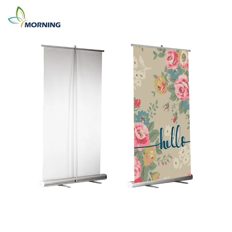 Morning custom logo roll up banner portable retractable stand for advertisement photography backdrop | Дом и сад
