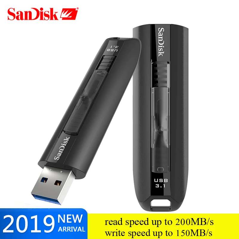 Двойной Флеш-накопитель SanDisk CZ800 Extreme 3,1 USB флэш-память Drive128GB 64Гб флэш-накопители флешка, переносной usb-накопитель U диск записи 150 МБ/с. для ТВ/PC/Автомобильный плеер
