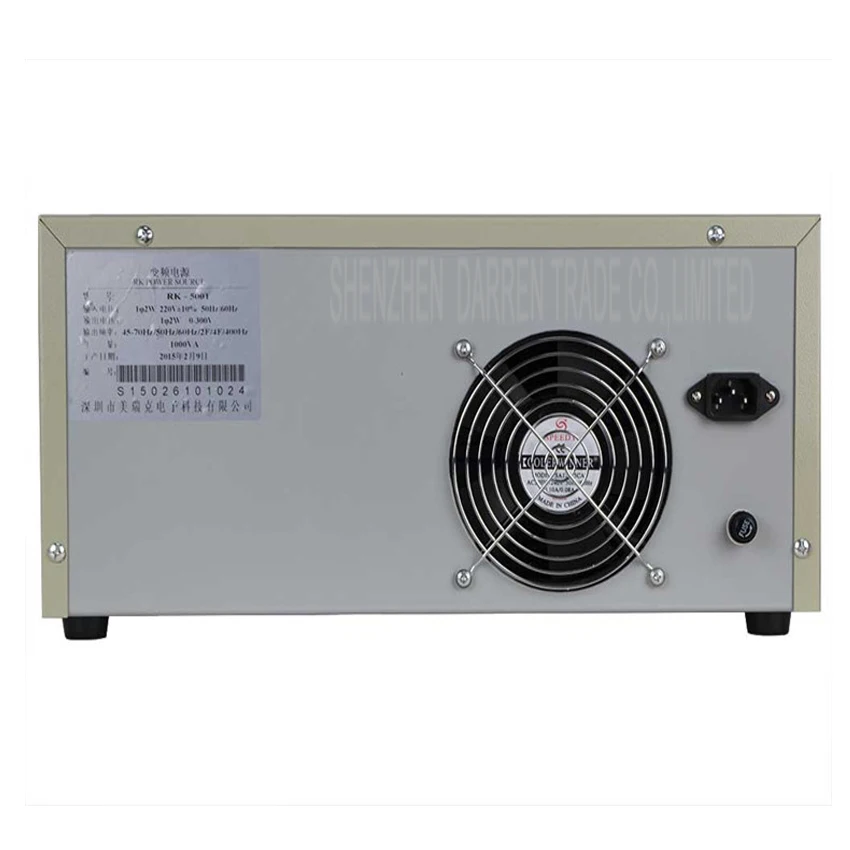 220V Variable power supply regulated Single phase frequency conversion RK5001 laboratory AC Power Source 1KW 1KVA 47Hz-63Hz |