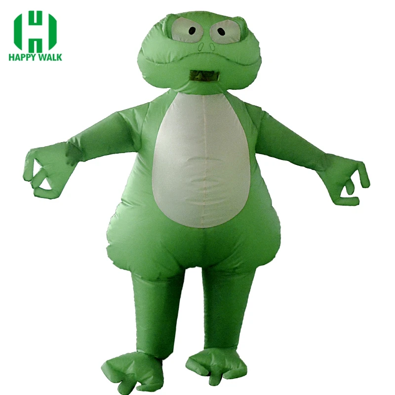Надувной костюм лягушки надувная жаба Chubsuit удар Забавное платье Хэллоуин