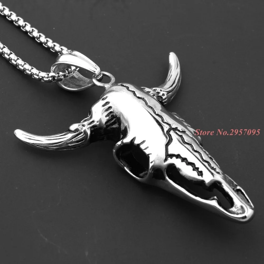 Ожерелье с подвеской в виде головы черепа Африканском племени для мужчин