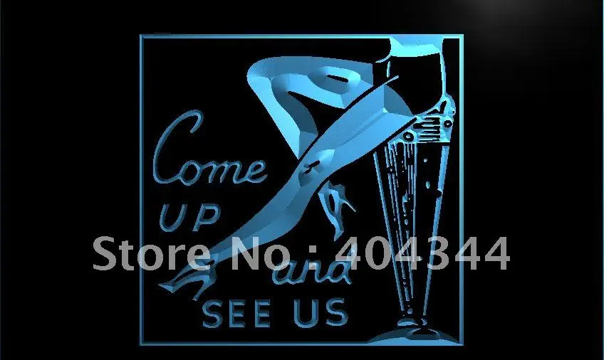 

LK333- Sexy Leg Come Up See Us Bar Beer LED Neon Light Sign home decor crafts