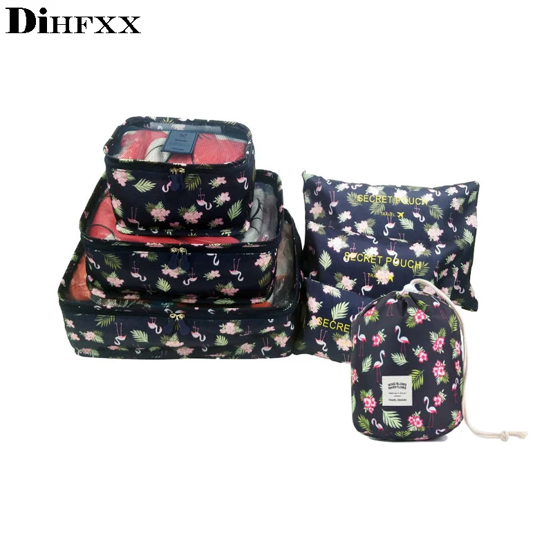 7 шт./компл. дорожная сумка для мужчин и женщин органайзер багажа модная