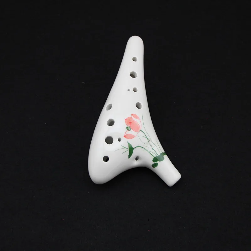 Керамическая канавка Ocarina с 12 отверстиями музыкальный инструмент для