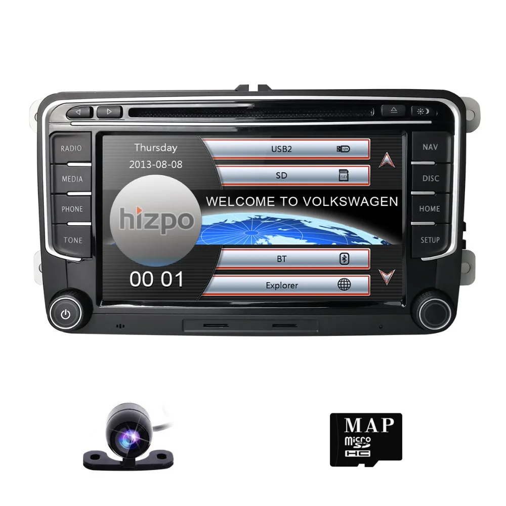 Автомобильный dvd-плеер для V W/Volkswagen/Golf/Polo/Tiguan/Passat/b7/b6/SEAT/leon/Skoda/Octavia " радио gps BT камера зеркальное соединение