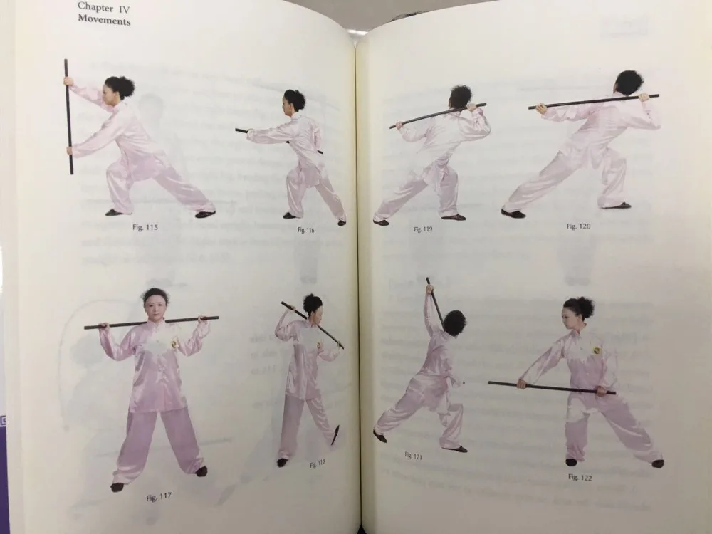 Бумажная книга. Из Китая. Здоровье Qigong палка для тайцзи упражнения для сохранения здоровья.(3 языка). Ушу. Китайские боевые искусства- 11