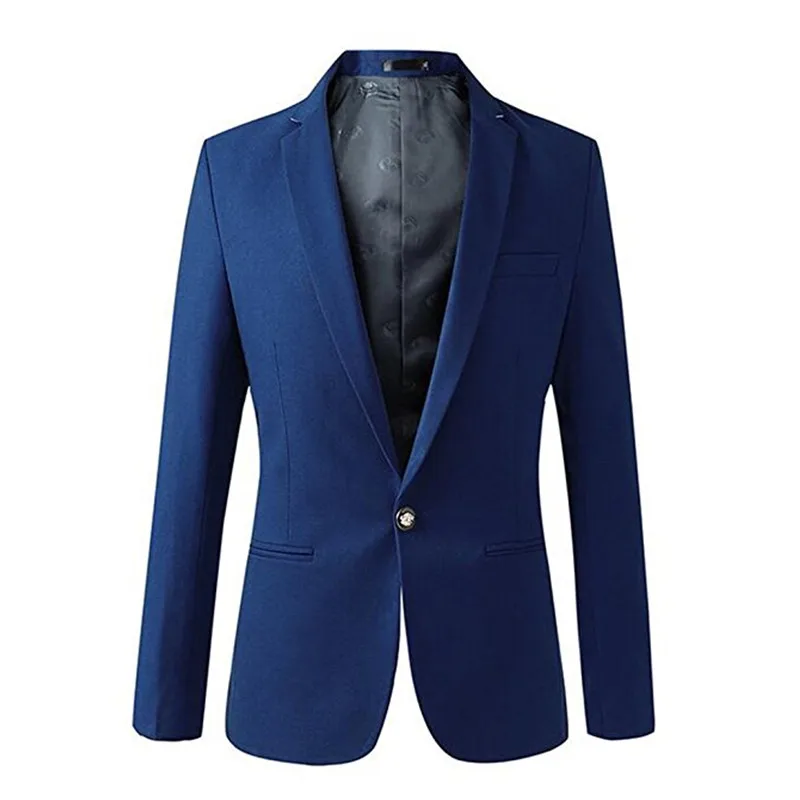 

Men's jacket men's fashion casual solid color blazer men's business office formal suit jacket ball party dress support custom