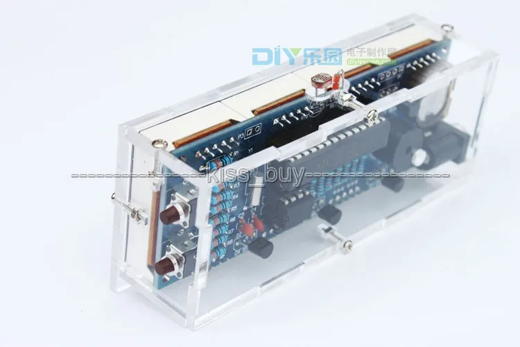 4 Bits Digital Tube DIY kit LED electronic clock microcontroller RED digital time thermometer | Электронные компоненты и