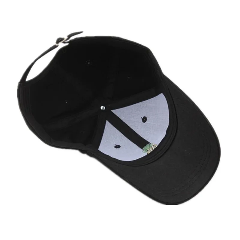 Бейсболка с вышивкой ананаса хипстерская шапка забавными свежими фруктами